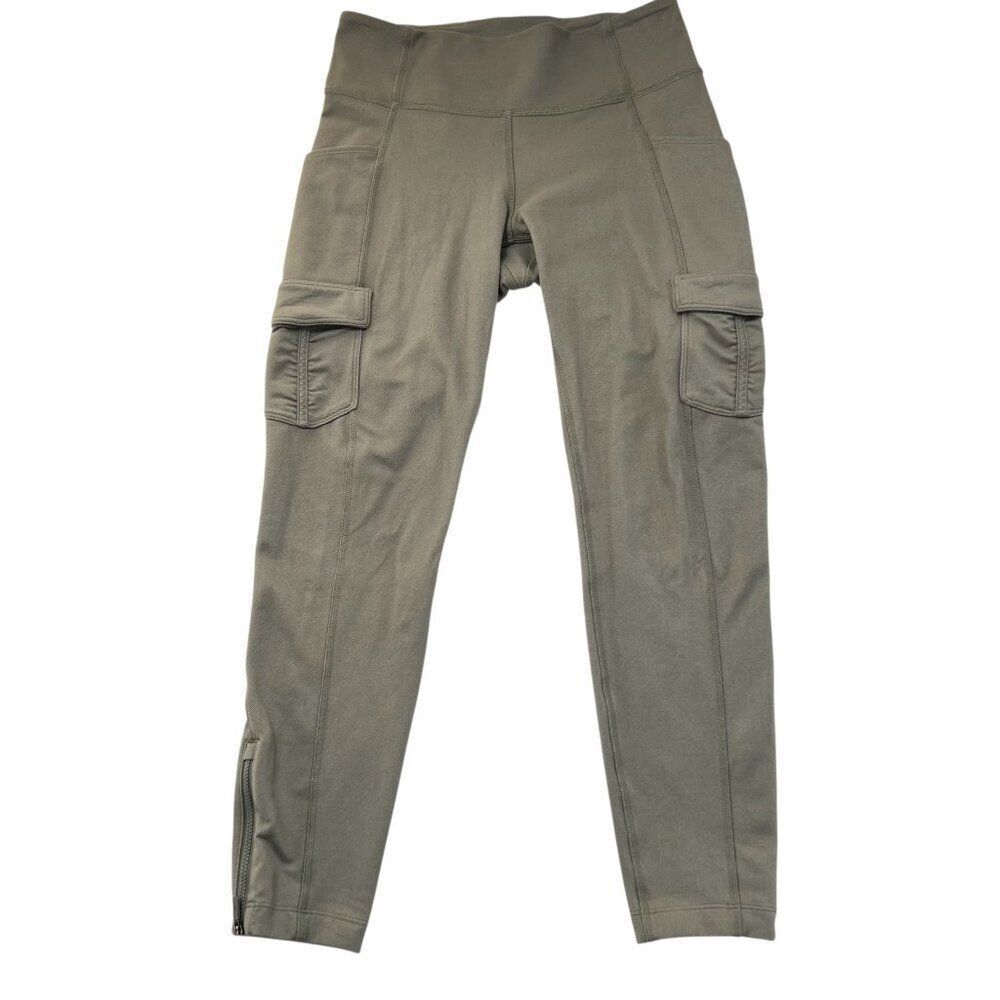 Lululemon Scenic Route 7/8 Cargo Tight 25" in Grey Sage Size 6